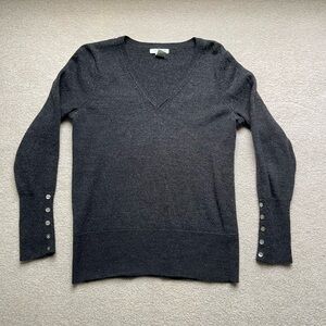 Tweeds Dark Gray Wool Sweater